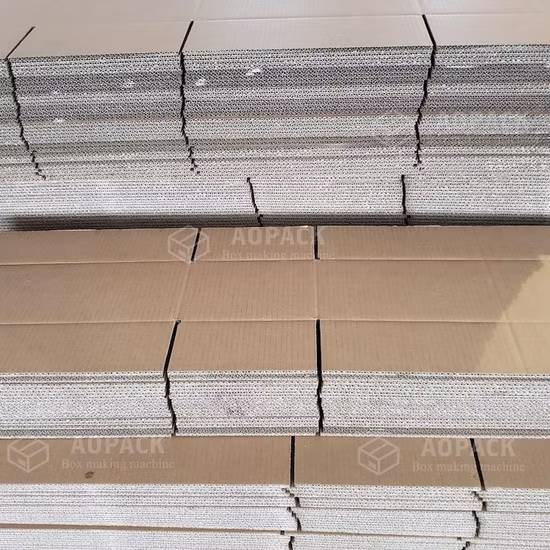 Máquina para fabricar cajas de cartón corrugado completamente automática para hacer cajas Aopack