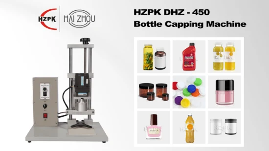 Máquina semiautomática de la compresión del tapón de rosca de la botella del animal doméstico de Hzpk