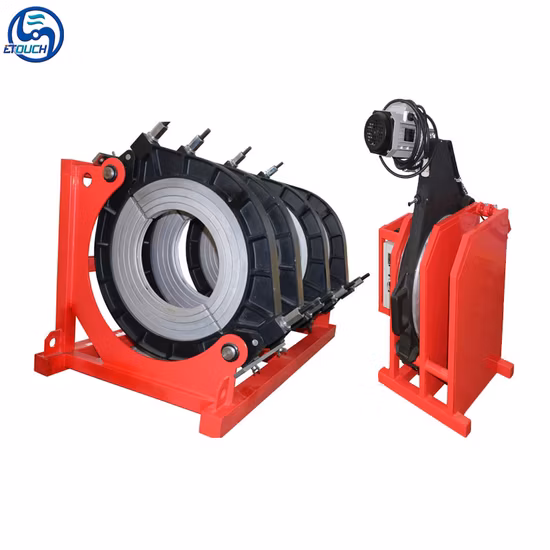 315-630 Máquina de soldadura por fusión a tope de tubería de HDPE semiautomática/máquina de taller de soldadura a tope por fusión